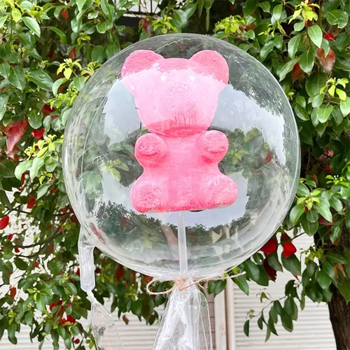Vista 5 de 10 globos BoBo de boca extra ancha preestirados, bola grande de relleno transparente de 30 pulgadas, globos transparentes gigantes para el día