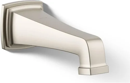 Vista 12 de KOHLER 27406-BL Riff - Boquilla de baño para montaje en pared con desviador y conexión deslizante, grifo de bañera, color negro mate
