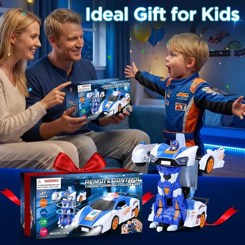 Vista 6 de Transform - Coche de juguete con control remoto para niños de 4 a 6
