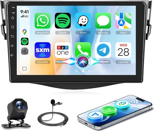 Vista 8 de Radio de coche de 8 núcleos 6G+128G para Toyota RAV4 2007-2011, estéreo de coche Rimoody Android con Carplay inalámbrico, Android Auto, Mirror Link