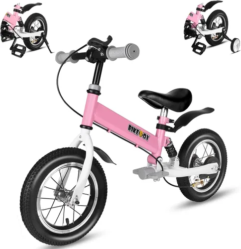 Vista 7 de Balance Bike 2 in 1,The Dual Use of a Kids Balance Bike and Kids Bike,12 14 Inches for 2-6 Years Old,with Shock Absorbers, Fenders, Pedals