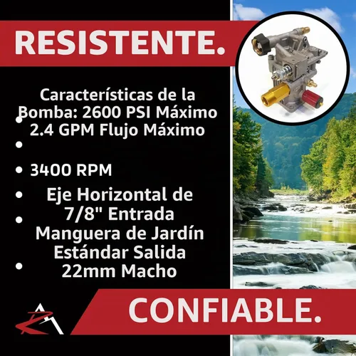 Vista 5 de Nueva bomba de lavado a presión compatible con Honda Excell XR2500 XR2600