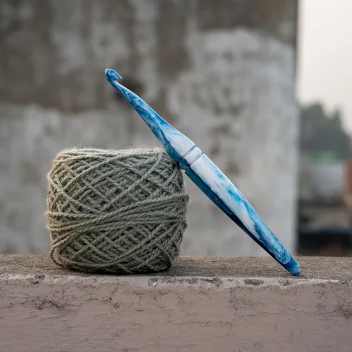 Vista 9 de Inanosa Aguja de tejer con mango ergonómico de 7 pulgadas para tejer de ganchillo y hilo de manualidades El mejor regalo de suministros de 2-Azul
