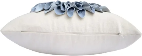 Vista 3 de OiseauVoler Fundas de almohada hechas a mano de 18 x 18 pulgadas, fundas de cojín de girasol 3D azules, fundas de almohada decorativas para sofá