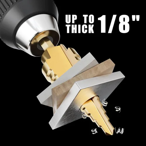 Vista 6 de Brocas rectas del paso del surco del 1/4''-1-3/8", Unibit del metal