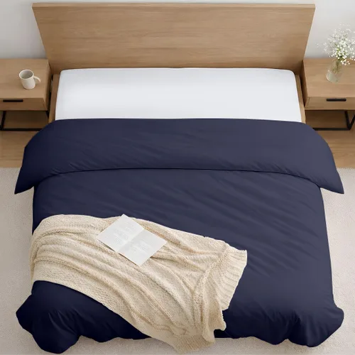 Vista 9 de Kotton Culture - Funda de edredón de microfibra prelavada de 1 pieza, tamaño individual, ropa de cama ultrasuave, ligera y transpirable, cierre