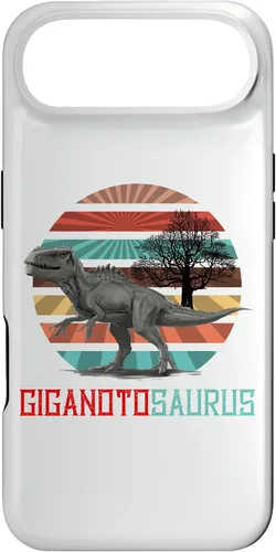 Vista 26 de Funda para iPhone 11 Pro Max Giganotosaurus Retro T rex dinosaurio prehistórico para el Día del Padre