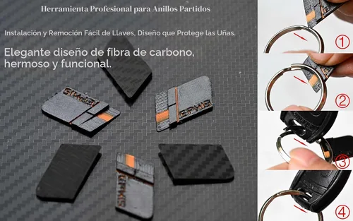 Vista 8 de Hephis Llavero resistente con forma de calavera, herramienta de escape de emergencia para automóvil, cortador de cinturón de seguridad 010 plata