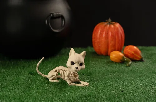 Vista 3 de Crazy Bonez Lindo gato esqueleto