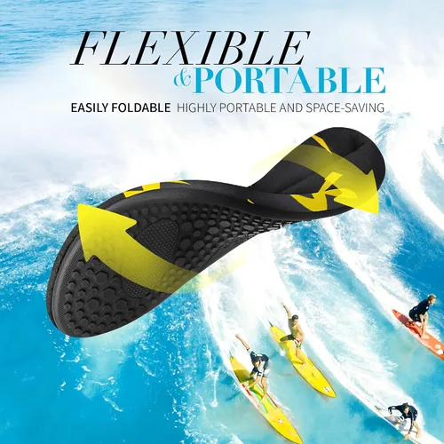 Vista 4 de Homitem Zapatos de agua para hombre y mujer, zapatos de playa descalzos, zapatos de piscina de secado rápido, calcetines de yoga para mujeres