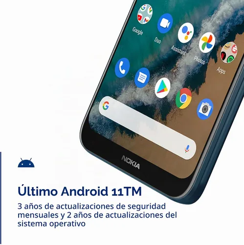 Vista 6 de [Usado] Nokia G50 5G Android 11 Smartphone desbloqueado Versión de EE. UU. 4/128 GB Pantalla de 6.82 pulgadas Cámara triple de 48 MP