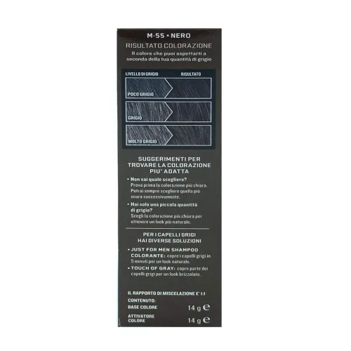 Vista 3 de JUST FOR MEN, Gel de tinte para bigote y barba, Color marrón más oscuro M-50, 1 ea, Negro (Real Black)