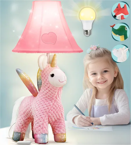 Vista 14 de Lámpara infantil de dinosaurio para dormitorio de niños, 27 pulgadas, lámpara de niños para habitación de niños, bonitos regalos de Navidad, regalos