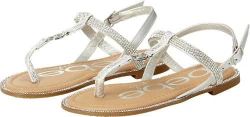 Vista 4 de bebe Sandalias para niña Sandalias de serpiente tachonadas con diamantes de imitación con medallón (niño pequeñoniño grande)