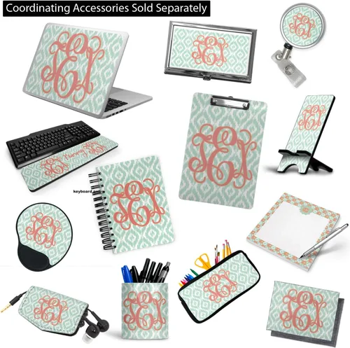 Vista 6 de Carpeta personalizada de 3 anillas con monograma - 1 pulgada