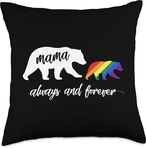 Vista 5 de Gay Son Daughter Mama Bear Gift LGBTQ Pride Mama Bear - Almohada de 16.0 x 16.0 in, multicolor