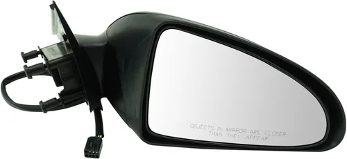 Vista 126 de TRQ Cubierta cromada del espejo manual del lado del pasajero, acabado liso para Volvo VNL 2004-2014