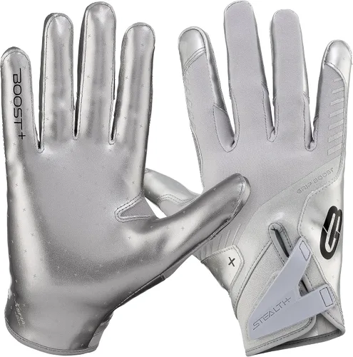 Vista 14 de Guantes de fútbol Grip Boost - Tecnología Stealth 6.0 Boost Plus adhesiva sólida - Guantes de fútbol para receptores amplios, tallas para hombres