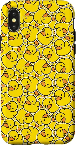 Vista 5 de Cute Yellow Rubber Duckie Duck Lover Pattern Case Case for iPhone 17