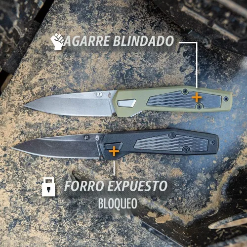 Vista 6 de Gerber Gear Fuse - Cuchillo de bolsillo, hoja de borde plano de 3.3