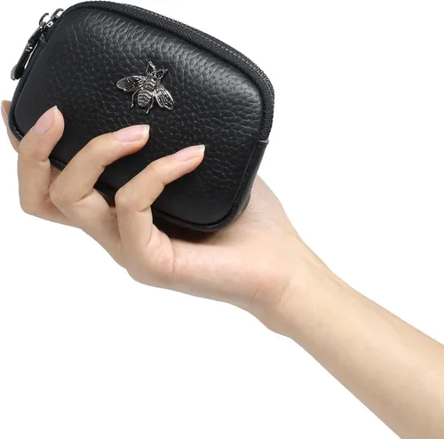 Vista 6 de imeetu (Paquete de 2 juegos) Cartera pequeña para mujer y tarjetero de crédito, Verde
