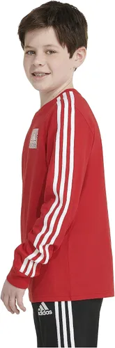 Vista 7 de adidas Boys' Long Sleeve Cotton Small Logo T-Shirt