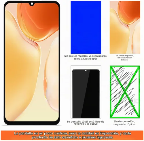 Vista 6 de Pantalla para Samsung Galaxy A13 4G Reemplazo de pantalla para Samsung A13 Pantalla LCD A135, SM-A135F, SM-A135M, SM-A135U Pantalla táctil Negro sin