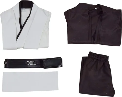 Vista 7 de Rongxu Disfraz de túnica con capucha para niños conjunto completo de disfraz de Halloween y cosplay