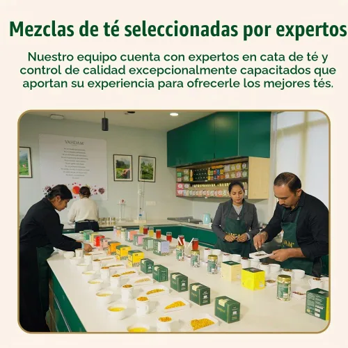 Vista 5 de VAHDAM, Chai Tea Sampler, 20 bolsas de té – Paquete variado de té Bolsas de té Chai surtidas Bolsas de té de cardamomo, bolsas de té de canela