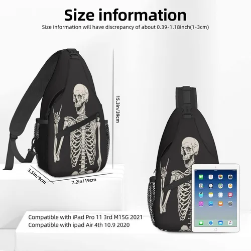 Vista 2 de Famame Mochila bandolera para el pecho, bolsa de hombro, gimnasio, ciclismo, viajes, senderismo, mochila para hombres y mujeres.., Multicolor8