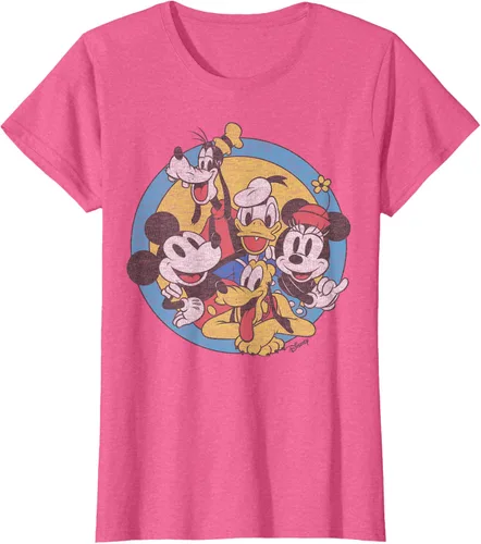 Vista 16 de Disney Camiseta retro de Mickey and Friends Group Shot