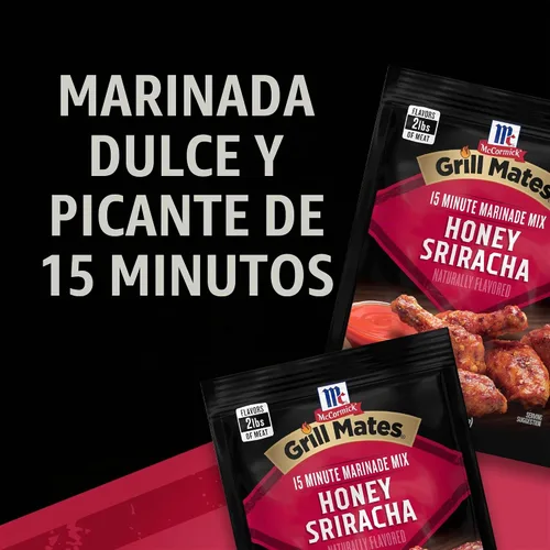 Vista 9 de McCormick Grill Mates Honey Sriracha - Mezcla de adobo de miel, 1 onza