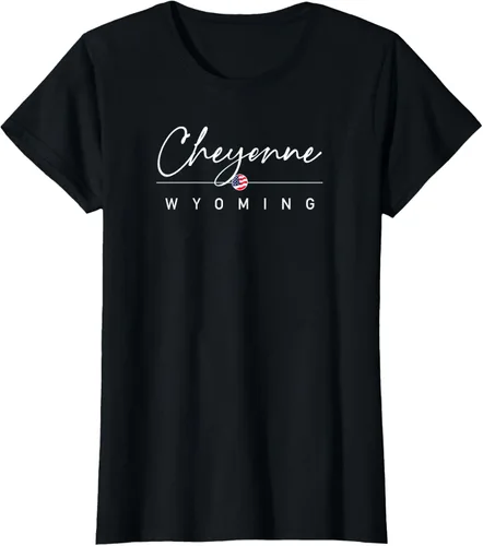 Vista 20 de Cheyenne, camiseta Wyoming, Negro, S