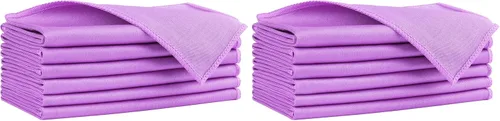 Vista 9 de HOMEXCEL - Paños de limpieza de vidrio, 6 unidades, toalla sin rayas para ventanas, 14 x 16 pulgadas Paño de limpieza de microfibra reutilizable