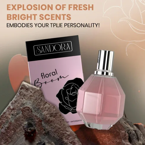 Vista 6 de Sandora Fragrances FLORAL BOOM - Perfume para mujer – Floral, bergamota y osmanthus; orquídea, jazmín, rosa, fresia y flor de naranja africana