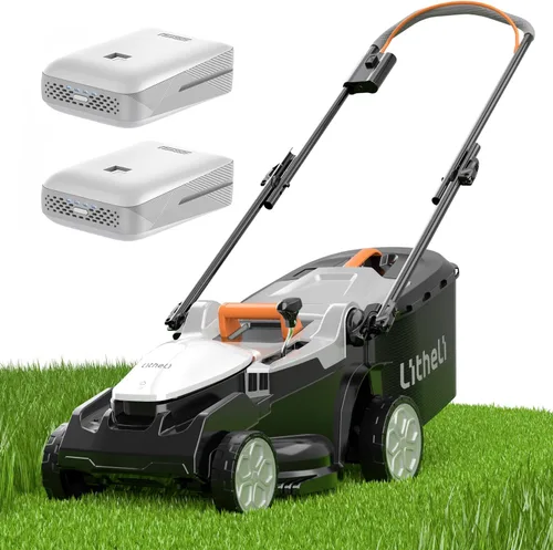 Vista 12 de Litheli Cortacésped inalámbrico de 13 pulgadas, U20 Handy+ 20V cortacésped eléctrico para jardín, patio y granja, ajuste de 5 alturas, peso ligero