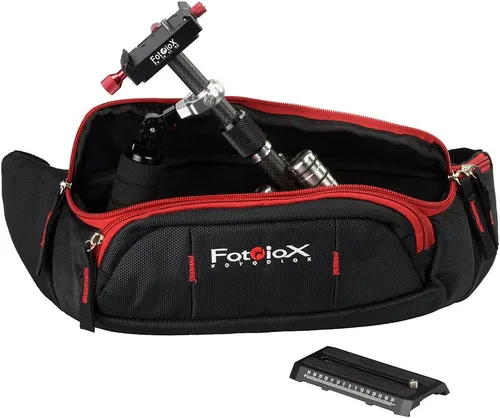 Vista 7 de Fotodiox Estabilizador de cardán de fibra de carbono profesional para cámaras DSLR, MILC y GoPro, sistema estabilizador de video portátil y soporte