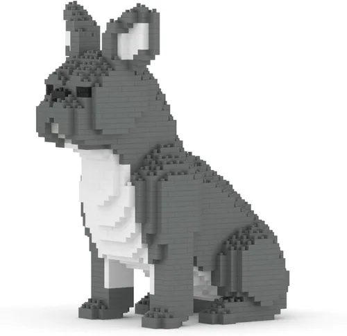 Vista 7 de JEKCA Bulldog francés 04S-M03 Bloques de construcción de plástico para perros Edad 14+