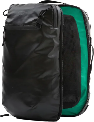Vista 30 de COR Surf Mochila de viaje de mano Island Hopper 2.0 Mochila ultraligera aprobada para artículos personales 28L Negro Edición impermeable