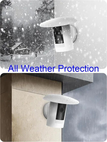 Vista 5 de Funda protectora para cámara de protección solar compatible con Ring Outdoor Cam Plus / Ring Stick Up Cam Battery/Plug-In, funda protectora