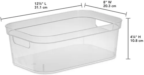 Vista 2 de Sterilite BIN Almacenamiento Transparente Pequeño 13228608