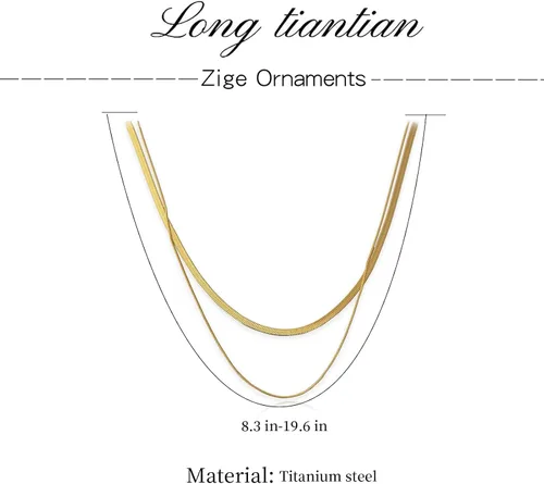 Vista 6 de Collar grueso en capas para mujer, cadena de eslabones cubanos dorados, mosquetón, collar punk, gargantilla gruesa, regalo de joyería