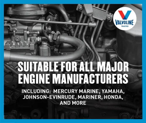 Vista 7 de Valvoline Aceite de motor sintético completo marino de 4 tiempos, 1 galón