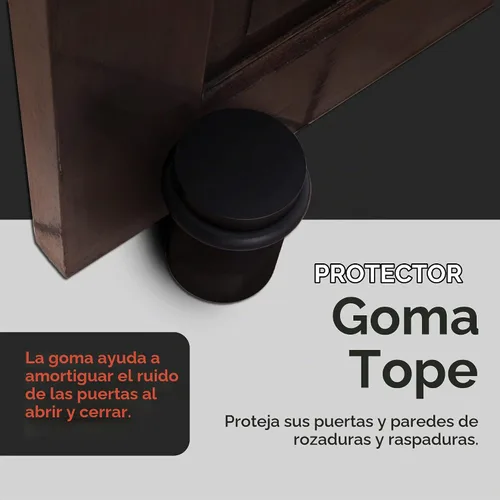 Vista 4 de NYCO - Tope de puerta cromado para puerta de piso, elegante acero sólido, moderno, resistente, tornillo de anclaje para montaje en el suelo Acabado