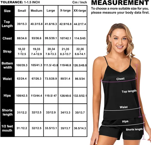 Vista 7 de KLL Hot Dog - Conjunto de pijama corto sin costuras para mujer, 2 piezas, ropa de dormir suave