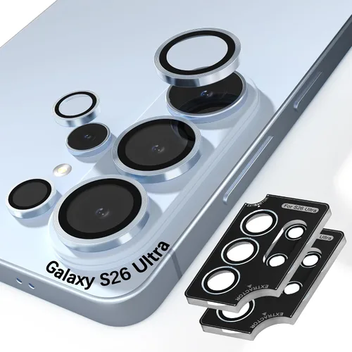 Vista 40 de Orzero Protector de lente de cámara para Samsung Galaxy Z TirFold/Fold 7, [EZ Install] [compatible con fundas] cubierta de lente de anillo de Negro
