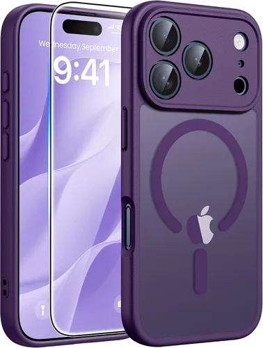 Vista 10 de FNTCASE para Samsung Galaxy Z Fold 7 Estuche Magnético: Funda de Teléfono Celular con Textura Mate Translúcida, Protección contra Caídas de Grado
