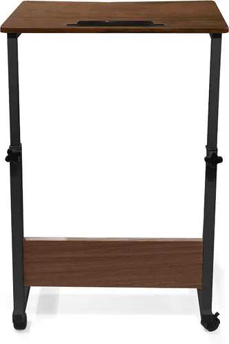 Vista 3 de Urban Lifestyle - Escritorio ajustable de madera para laptop, color negro