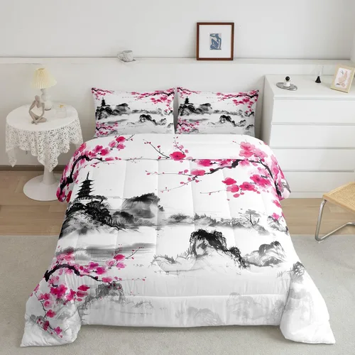 Vista 12 de Ropa de cama con estampado de vaca marrón tamaño individual, juego de edredón rústico de piel de vaca con calavera de vaca, relleno de edredón