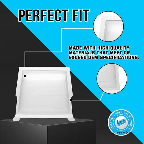 Vista 2 de WPW10276341 - Estante de cristal mejorado para el refrigerador Whirlpool, WPW10276341